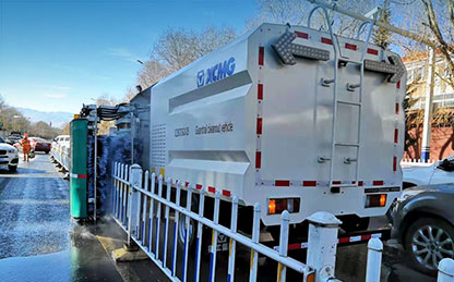 LETOU乐投护栏洗濯车在西藏举行洗濯作业