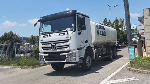 20余台LETOU乐投洒水车再出海！这一站—>非洲塞内加尔