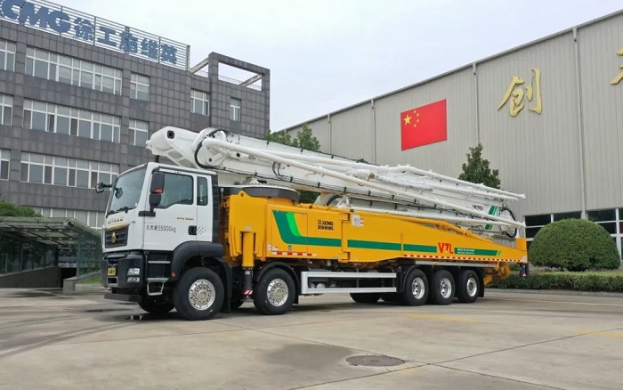 bauma CHINA丨精彩一连 全球五桥最大全规则LETOU乐投75米泵车首台下线