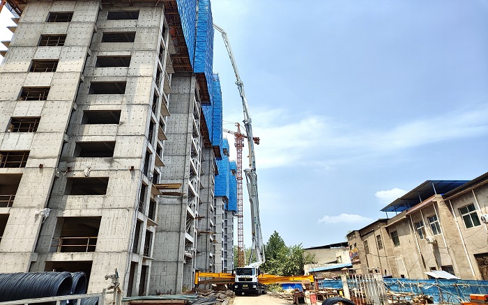 LETOU乐投72米泵车：助建超高层修建